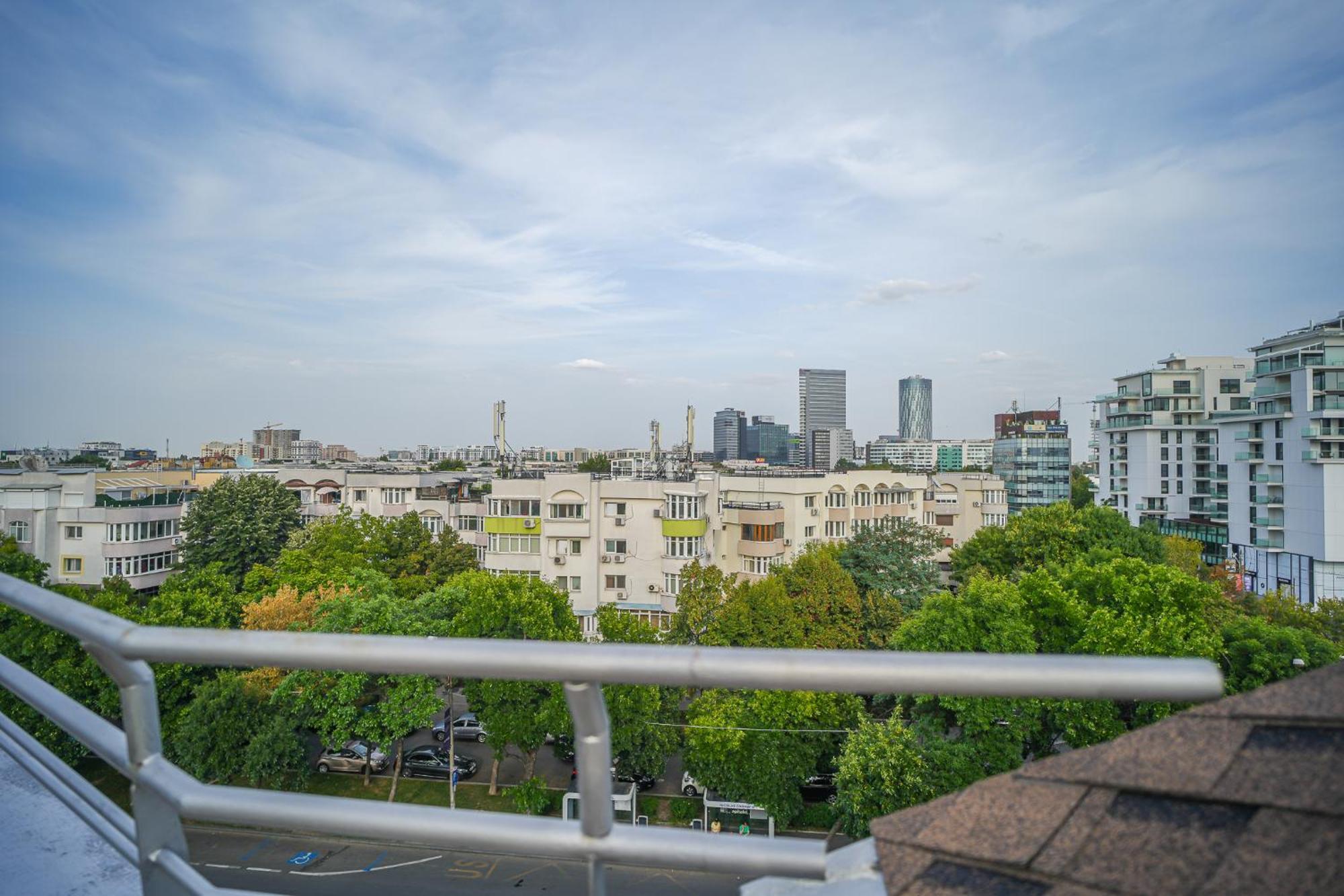 Penthouse With Huge Rooftop Terrace & City View Bucareste Exterior foto